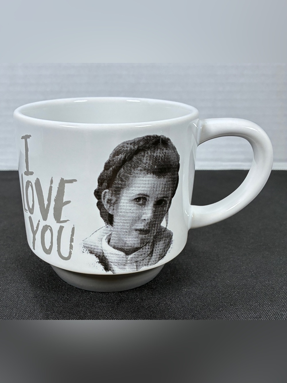 Princess Leia Star Wars I Love You Mug by Hallmark 16 oz Vintage Coffee Tea Cup